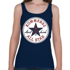 PRINTFASHION Kommersz ALL STAR - Női atléta - Sötétkék