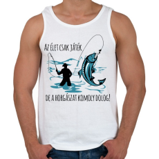 PRINTFASHION Komoly dolog.. - Férfi atléta - Fehér