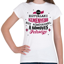 PRINTFASHION Kőműves felesége - Női póló - Fehér női póló