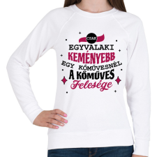 PRINTFASHION Kőműves felesége - Női pulóver - Fehér női pulóver, kardigán