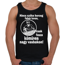 PRINTFASHION kőműves - Férfi atléta - Fekete atléta, trikó