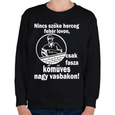 PRINTFASHION kőműves - Gyerek pulóver - Fekete