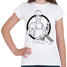 PRINTFASHION kőműves - Női póló - Fehér női póló