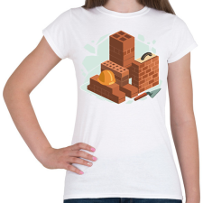 PRINTFASHION Kőműves - Női póló - Fehér női póló