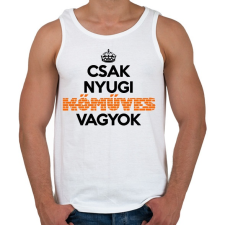 PRINTFASHION komuves vagyok - Férfi atléta - Fehér atléta, trikó
