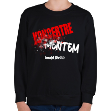 PRINTFASHION Koncertre mentem (majd jövök) - Gyerek pulóver - Fekete gyerek pulóver, kardigán