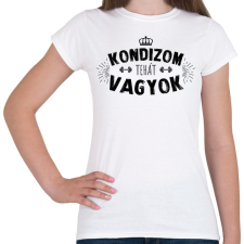 PRINTFASHION Kondizom, tehát vagyok - Női póló - Fehér női póló