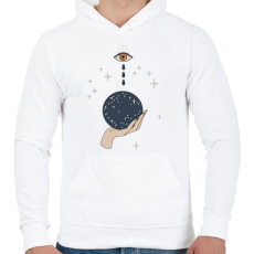 PRINTFASHION Könnyes varázs - Férfi kapucnis pulóver - Fehér