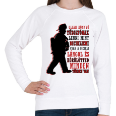 PRINTFASHION Könnyű tűzoltónak lenni - Női pulóver - Fehér