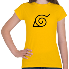 PRINTFASHION Konoha - Női póló - Sárga