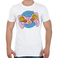 PRINTFASHION Kontroller - Férfi póló - Fehér