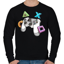 PRINTFASHION Kontroller - Férfi pulóver - Fekete férfi pulóver, kardigán