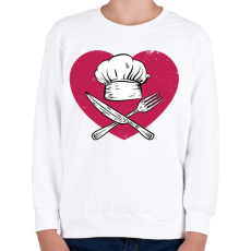 PRINTFASHION Konyhatündér - Gyerek pulóver - Fehér