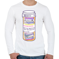 PRINTFASHION Könyv gyógyszer - Férfi hosszú ujjú póló - Fehér férfi póló