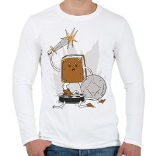 PRINTFASHION Könyv vs Film - Férfi hosszú ujjú póló - Fehér férfi póló