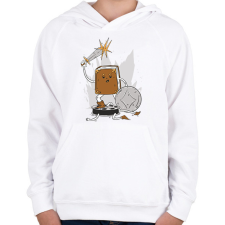 PRINTFASHION Könyv vs Film - Gyerek kapucnis pulóver - Fehér gyerek pulóver, kardigán