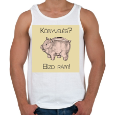 PRINTFASHION Könyvelés? Bízd rám! - Férfi atléta - Fehér atléta, trikó