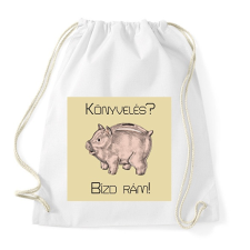 PRINTFASHION Könyvelés? Bízd rám! - Sportzsák, Tornazsák - Fehér tornazsák