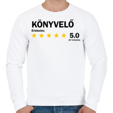 PRINTFASHION Könyvelő értékelés - Férfi pulóver - Fehér férfi pulóver, kardigán