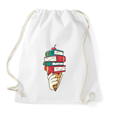 PRINTFASHION Könyves fagyi - Sportzsák, Tornazsák - Fehér tornazsák