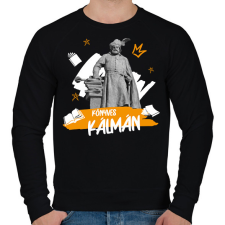 PRINTFASHION Könyves Kálmán - Férfi pulóver - Fekete férfi pulóver, kardigán