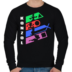PRINTFASHION Konzol PSX - Férfi pulóver - Fekete