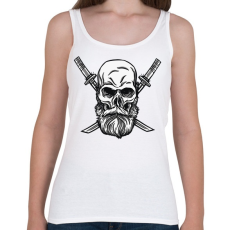 PRINTFASHION Koponya és kard - Női atléta - Fehér