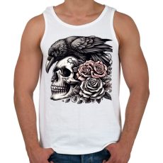 PRINTFASHION Koponya - Férfi atléta - Fehér