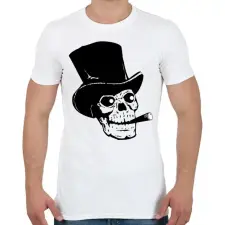 PRINTFASHION Koponya - Férfi póló - Fehér férfi póló