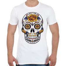 PRINTFASHION Koponya - Férfi póló - Fehér férfi póló