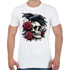 PRINTFASHION Koponya - Férfi póló - Fehér férfi póló