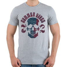 PRINTFASHION Koponya - Férfi póló - Sport szürke