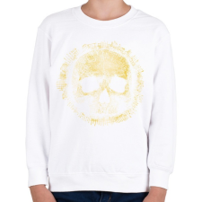 PRINTFASHION Koponya - Gyerek pulóver - Fehér gyerek pulóver, kardigán