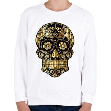 PRINTFASHION Koponya - Gyerek pulóver - Fehér