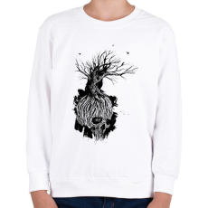 PRINTFASHION Koponya - Gyerek pulóver - Fehér