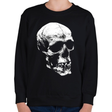 PRINTFASHION Koponya  - Gyerek pulóver - Fekete