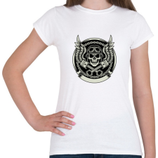 PRINTFASHION koponya, motorkerékpár sisak - Női póló - Fehér női póló