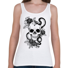 PRINTFASHION koponya - Női atléta - Fehér
