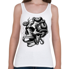 PRINTFASHION Koponya - Női atléta - Fehér