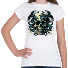 PRINTFASHION Koponya - Női póló - Fehér női póló