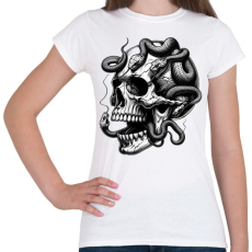 PRINTFASHION Koponya - Női póló - Fehér