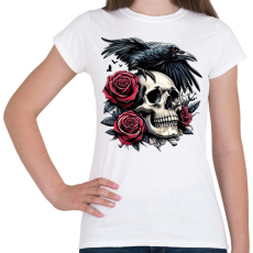 PRINTFASHION Koponya - Női póló - Fehér