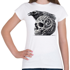 PRINTFASHION Koponya - Női póló - Fehér