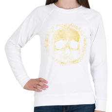 PRINTFASHION Koponya - Női pulóver - Fehér