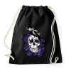 PRINTFASHION koponya rózsával - Sportzsák, Tornazsák - Fekete