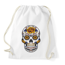 PRINTFASHION Koponya - Sportzsák, Tornazsák - Fehér tornazsák