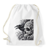 PRINTFASHION Koponya - Sportzsák, Tornazsák - Fehér