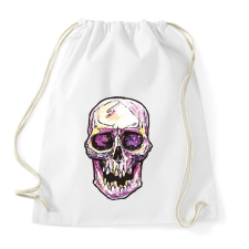 PRINTFASHION Koponya vízfestek - Sportzsák, Tornazsák - Fehér tornazsák