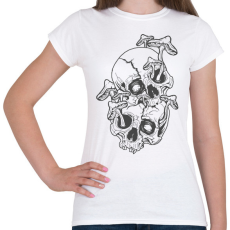 PRINTFASHION Koponyák - Női póló - Fehér