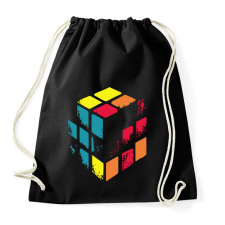 PRINTFASHION Kopott Rubik kocka - Sportzsák, Tornazsák - Fekete tornazsák
